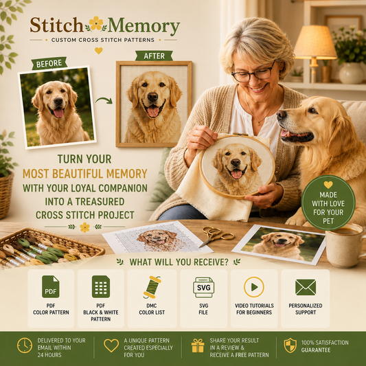 Custom Cross Stitch Pattern from Your Photo PDF